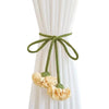 Woven Floral Curtain Tieback Yellow