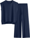Everline Two-Piece Set Navy blue / S