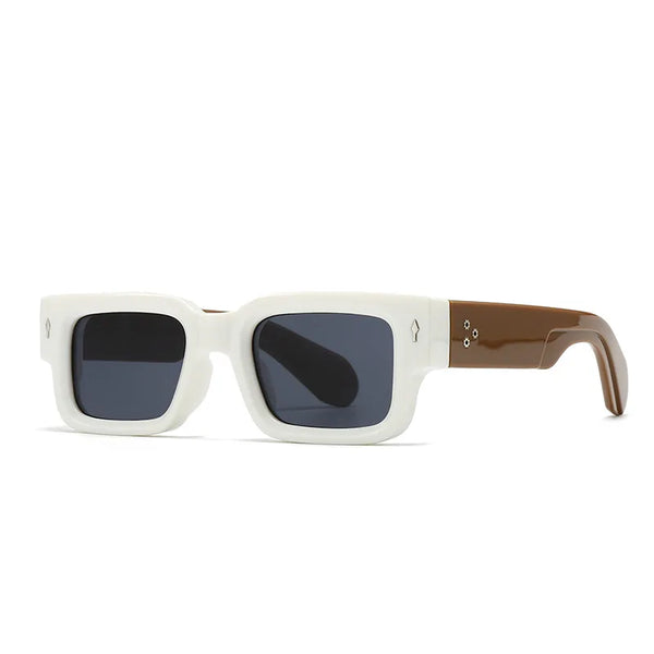 Vantage Square Frames White/Brown