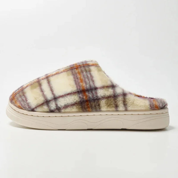 Hearth Plaid Slippers Purple / 6