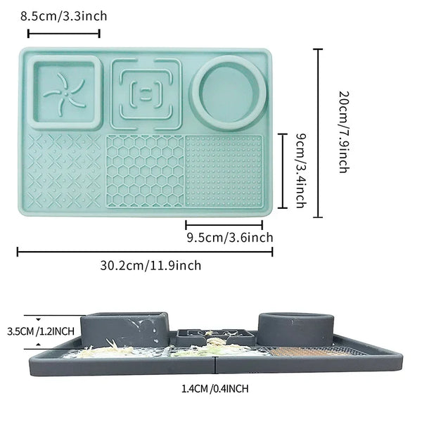 Happy Tails 3 in 1 Slow Feeder Tray for Dogs