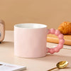 Bubble Handle Mug Set Pink
