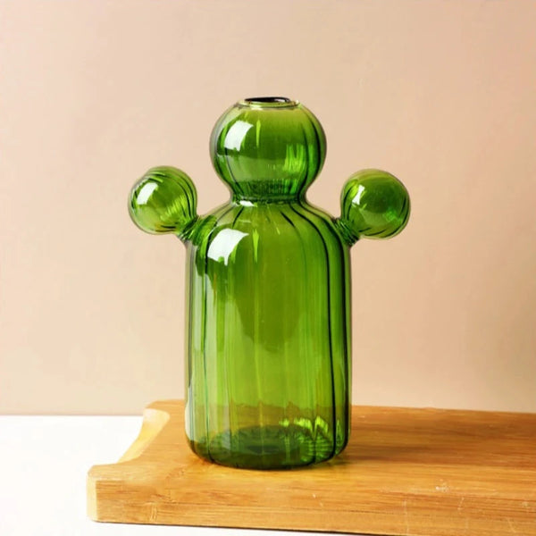 Cactus Glass Vase Set