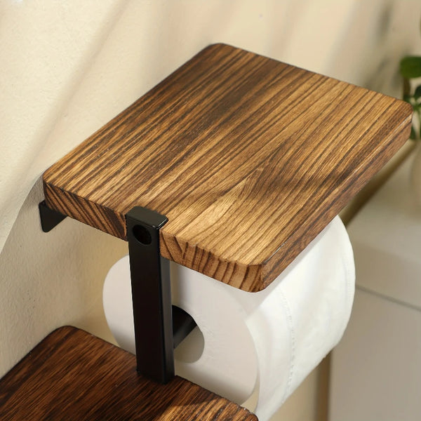 Heritage Wooden Toilet Paper Holder