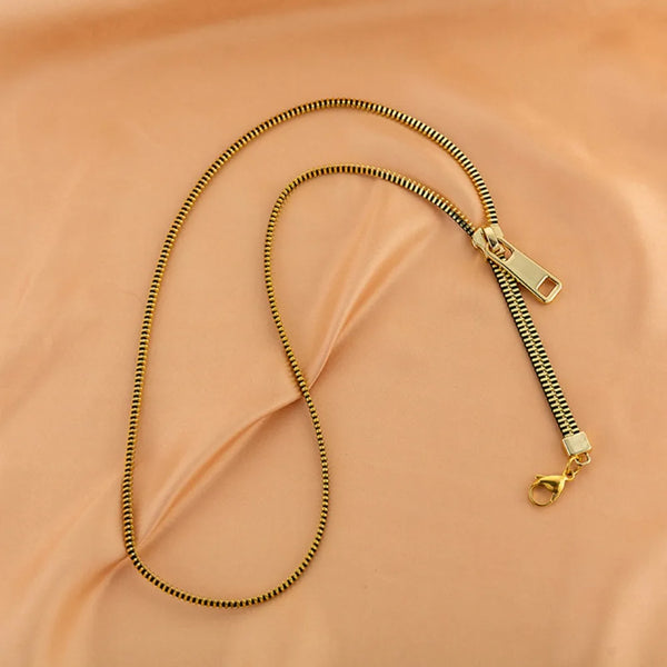 Brassline Zip Necklace