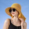 Amalfi Sun Shawl Hat Yellow