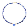 Natural Butterfly Gem Necklace Lapis Lazuli