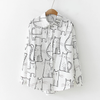 Catitude Button-Up Shirt White / S
