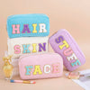 Varsity Pastel Cosmetic Bag