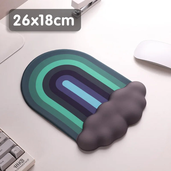 Rainbow Cloud Wrist Pad Set Blue Rainbow