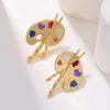 Paint Palette Earrings