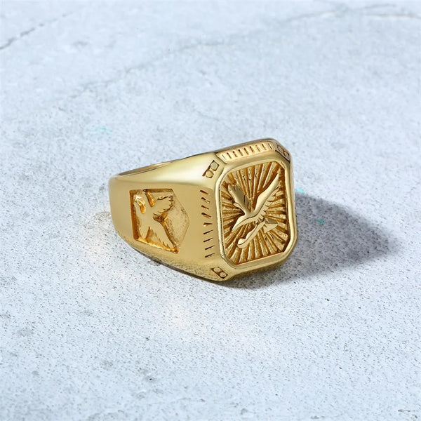 Sovereign Eagle Ring Gold / 7
