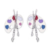 Paint Palette Earrings ZJ12687