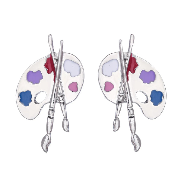 Paint Palette Earrings ZJ12687