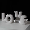 Nordic Ceramic Love Letters Vase Set (4 pcs)