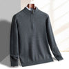 Refined Knit Half-Zip Sweater Gray / XS