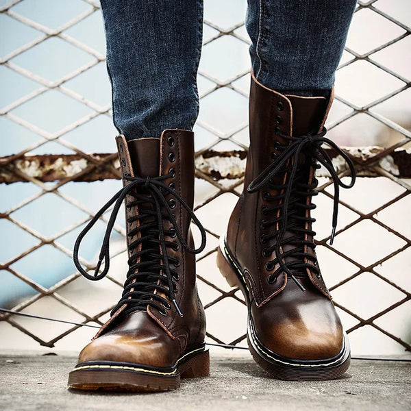 Heritage Lace-up Boots Brown / 8.5