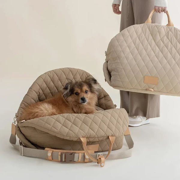 Happy Tails Quilted Carrier Bed