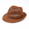 Cavari Panama Hat Brown