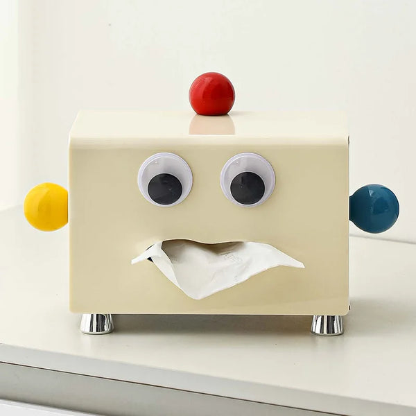 Chompy Monster Tissue Holder White