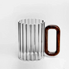 Rustic Ribbed Glass Mug