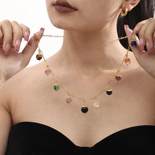Celeste Gemstone Necklace