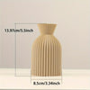 Hearthside Ribbed Vase Khaki / S