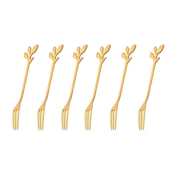 Hearthside Forest Leaves Dessert Forks