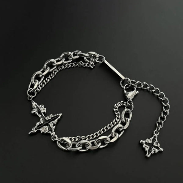 Shadow Fire Cross Bracelet