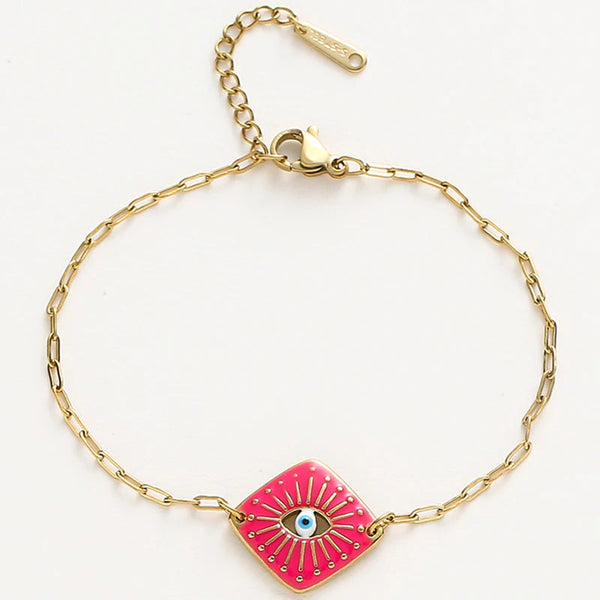 Radiant Eye Bracelet Red