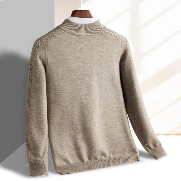 Refined Knit Half-Zip Sweater