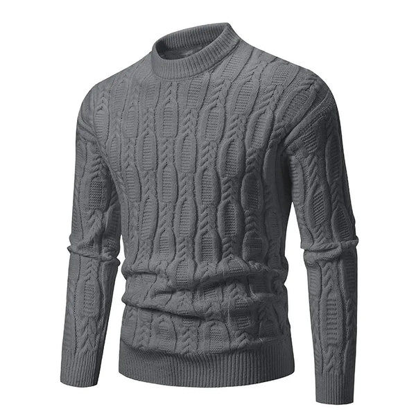 Heritage Cable-Knit Sweater Dark Gray / S