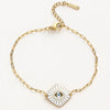 Radiant Eye Bracelet White