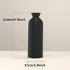 Hearthside Ribbed Vase Black / S