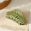 Leafy Hair Clip Army Green