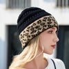 Leopard Cuff Knit Beanie