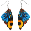Halo Essence Butterfly Earrings Blue Yellow