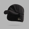 Frostline Corduroy Earflap Cap Black
