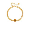 Strata Link Bracelet Gold / Amber