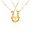 Twin Souls Heart Necklace Gold