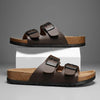 Seaside Buckle Sandals Brown / 6