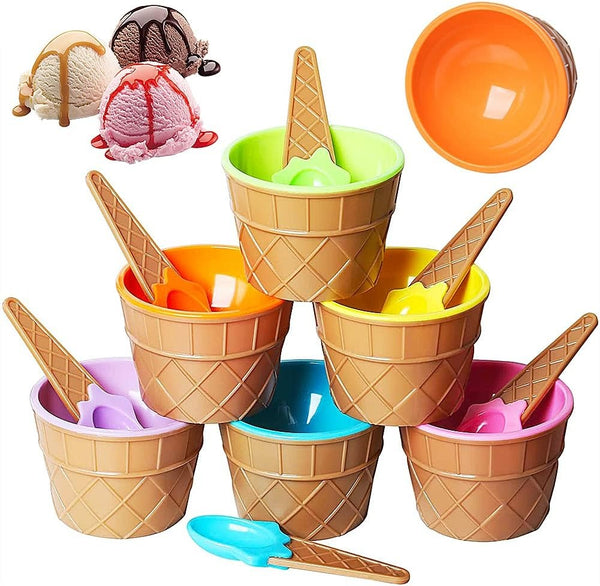 Ice Cream Sundae Bowl Set