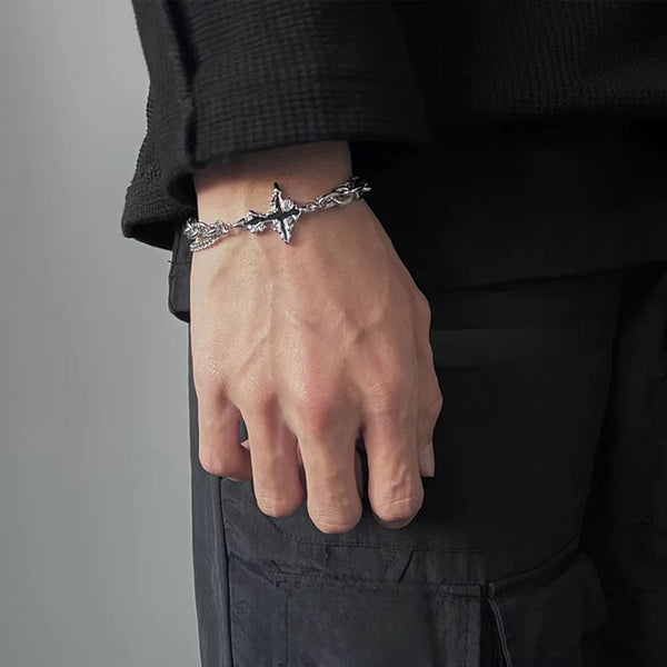 Shadow Fire Cross Bracelet