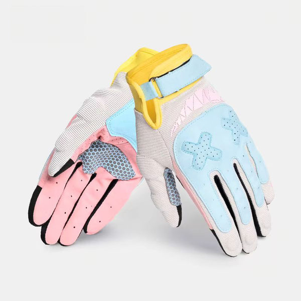 Cyberwave Motorcycle Gloves Light blue / XS