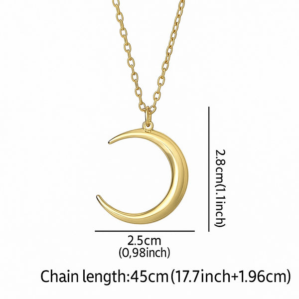 Midnight Crescent Necklace