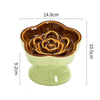 Happy Tails Floral Slow Feed Bowl