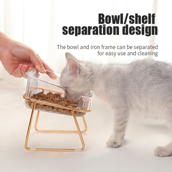 Happy Tails Transparent Pet Feeder Bowl