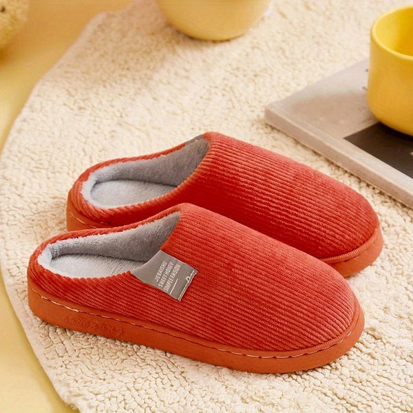 Women's Plush Comfort Slippers Red / 6