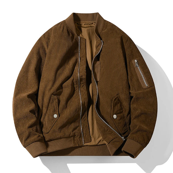 3Leaves Corduroy Bomber Jacket Coffee / XS