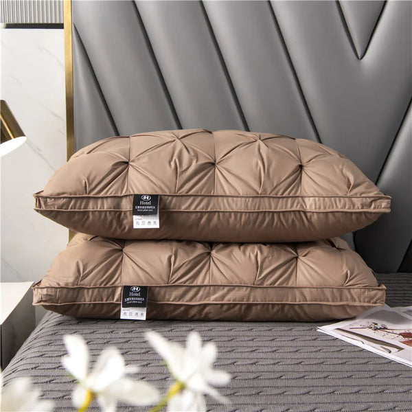 Purely Goose Down Pillows Brown